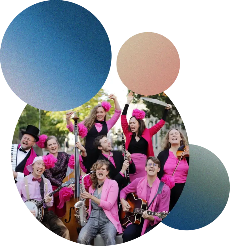 Portrait of Cats and Dinosaurs, Swing Band